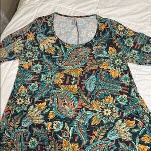 LuLaRoe Multicolor Floral Long Sleeve Top
